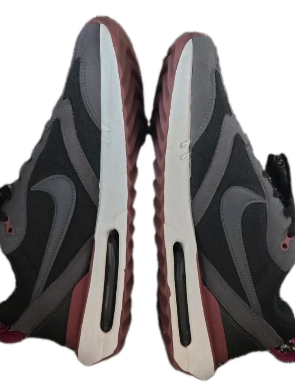 Nike Air Max Dawn Blk/Red Athletic Running Walking Sneakers US Men's Size 9.5 - Picture 6 of 11